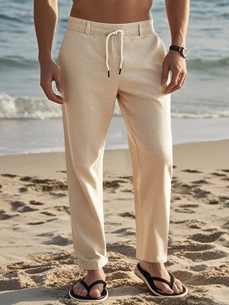 Men's Breathable Linen Hip Hop Pants