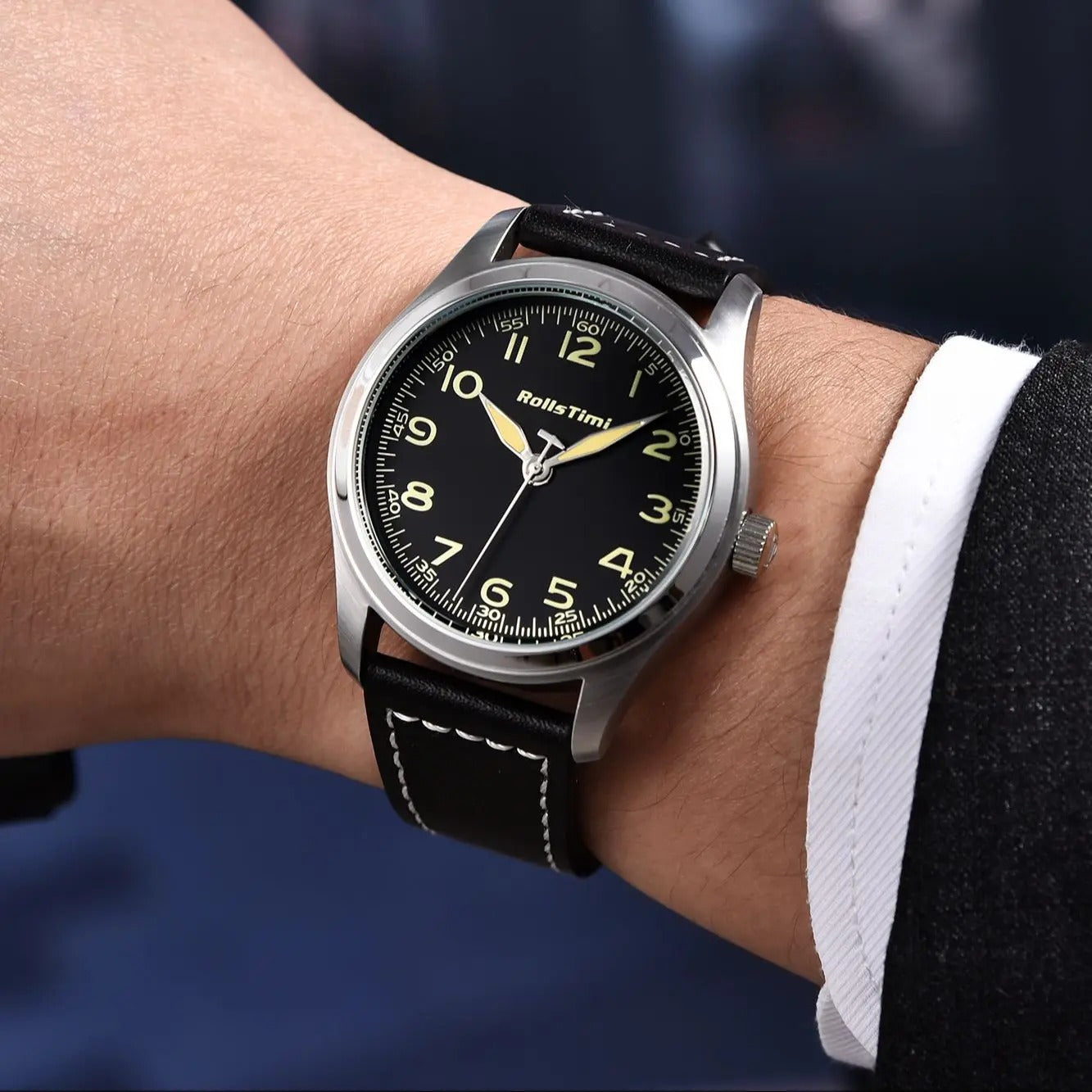 New Men's Watches Military Pilot's Quartz Watch