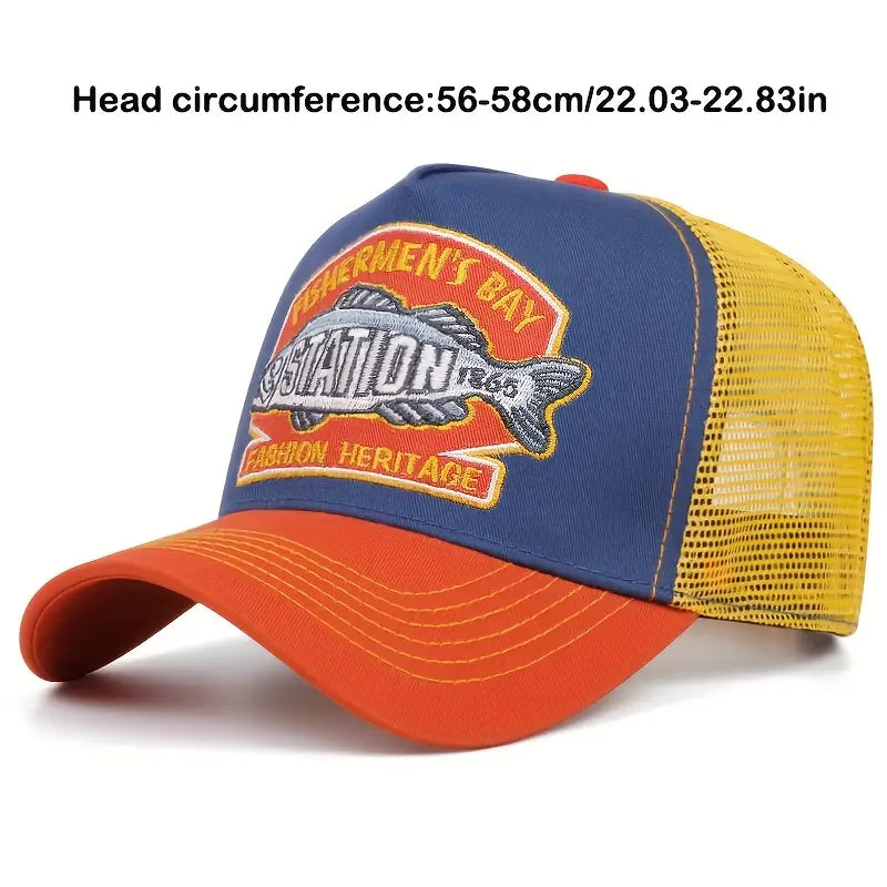 Vintage Embroidered Trucker Baseball Cap