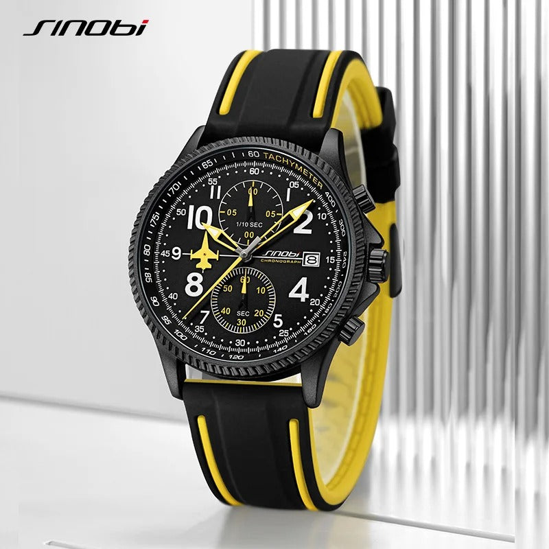 Creative Airplane Chronograph Men's Watch -