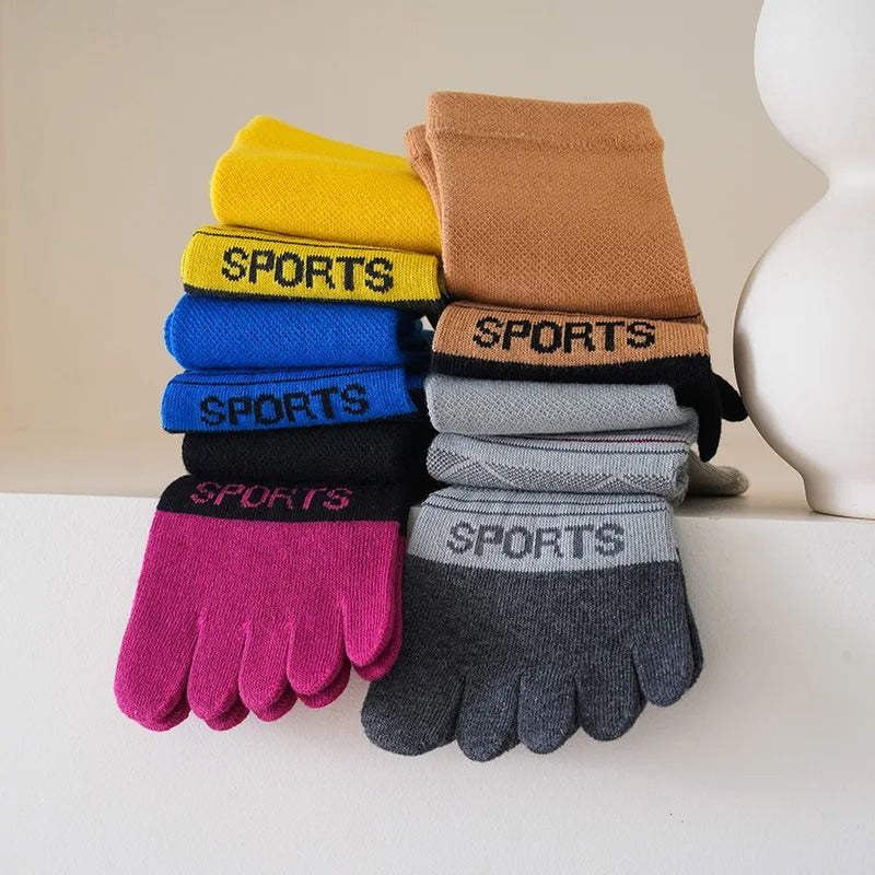 Men’s Sports Five-Finger Socks – 5 Pairs