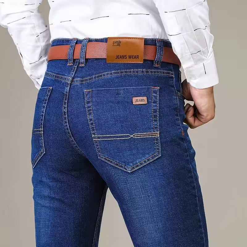Autumn Classic Men's Fitted Stretch Jeans