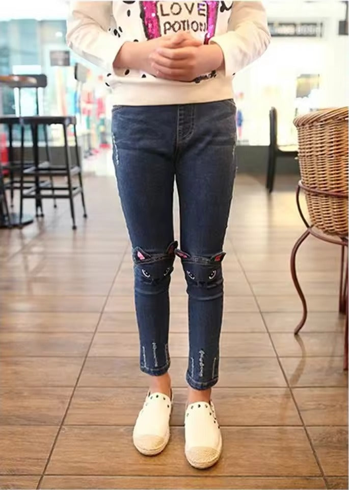 Denim Skinny Jeans for Infants and Kids