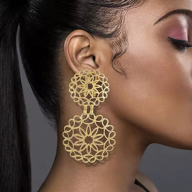 Women Luxury Design Big Drop Earrings