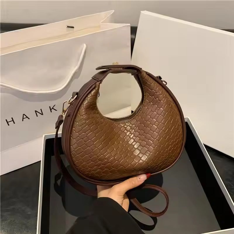 Mini Fashionable Retro Half Moon Bag