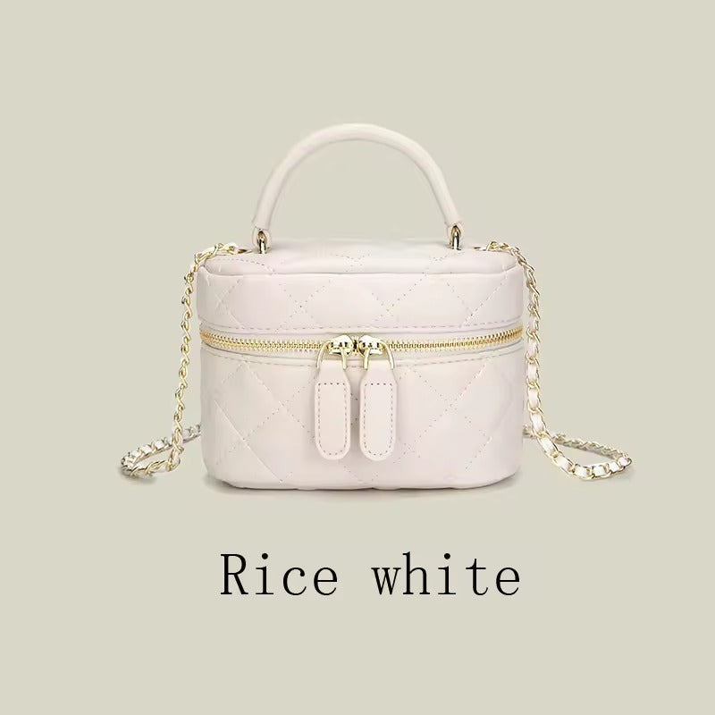 Mini Quilted Chain Crossbody Bag