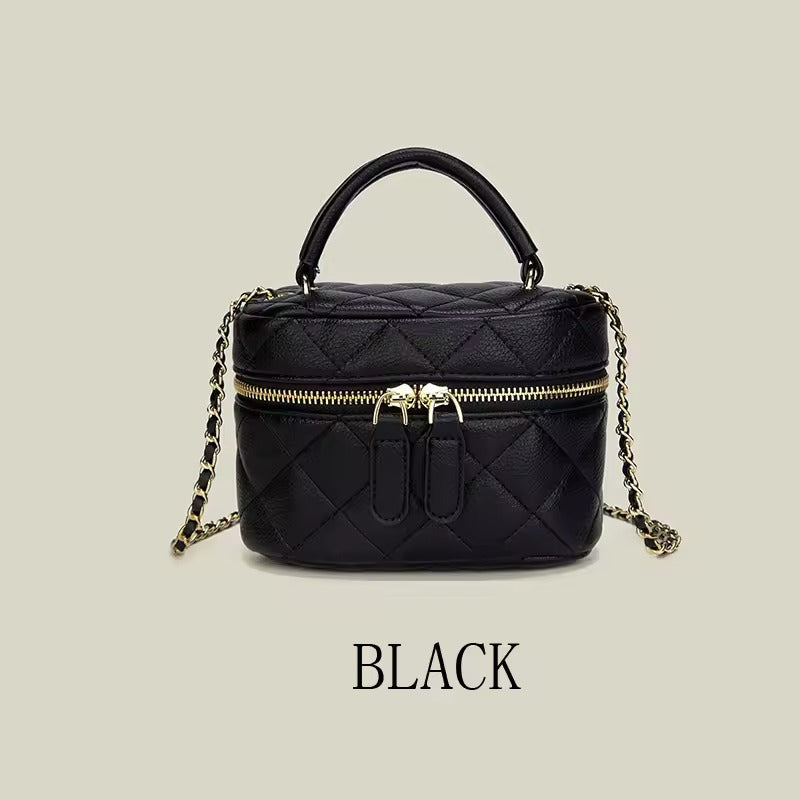 Mini Quilted Chain Crossbody Bag