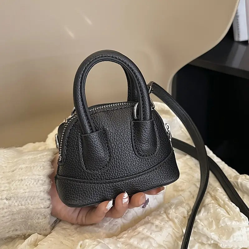Mini Candy Color Lychee Crossbody Bag