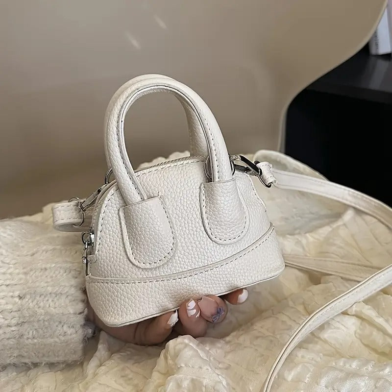 Mini Candy Color Lychee Crossbody Bag