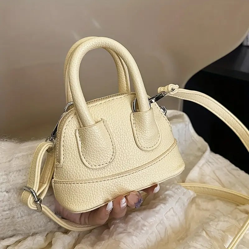 Mini Candy Color Lychee Crossbody Bag