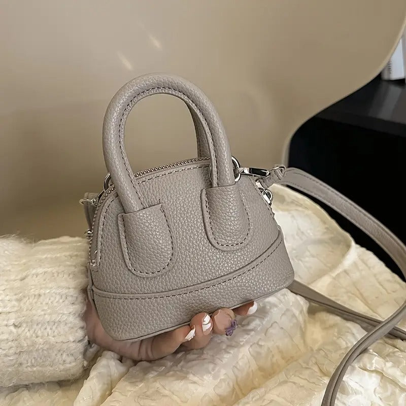 Mini Candy Color Lychee Crossbody Bag