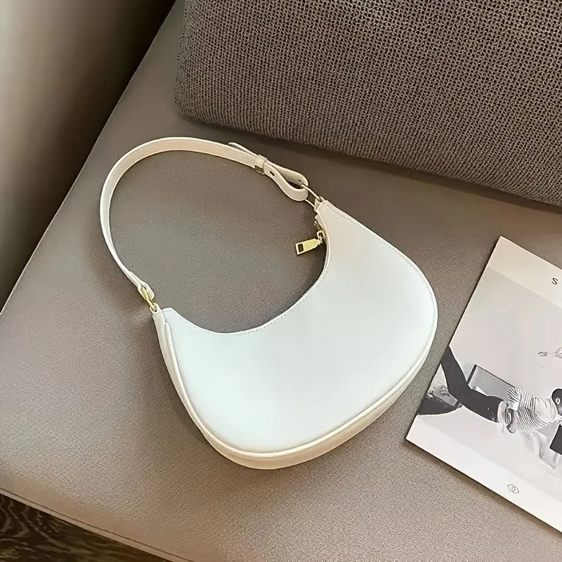 Stylish Half-Moon Shoulder Bag
