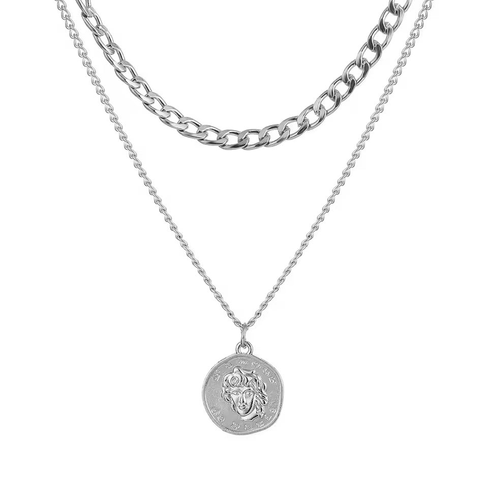 Gold Stainless Steel Thick Chain Necklace