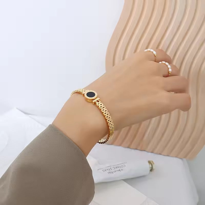 18K Gold Plated Love Letter Surgical Steel Bracelet