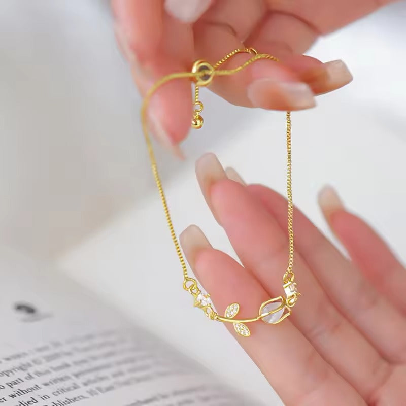 Light Luxury Tulip Flower Bracelet For Women