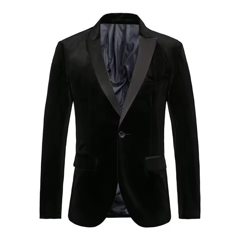 Men's Spring Velvet Blazer