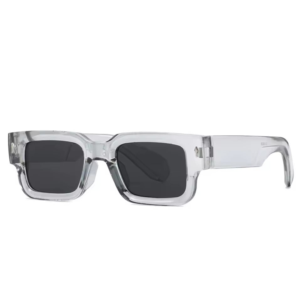Luxury Rivet Design Retro Square Sunglasses for Men & Women
