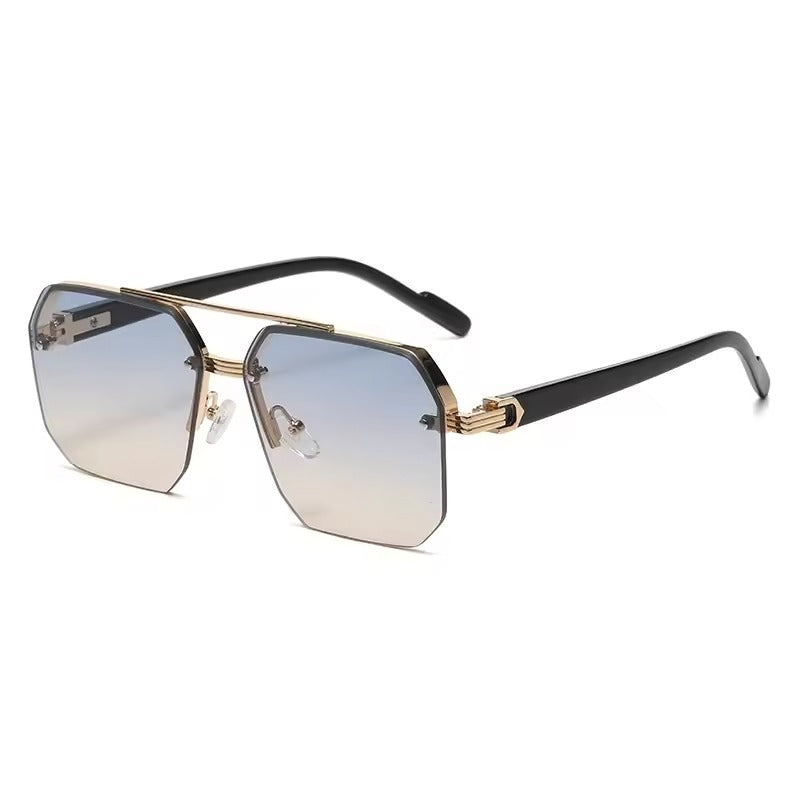 Men's Metal Square Sunglasses