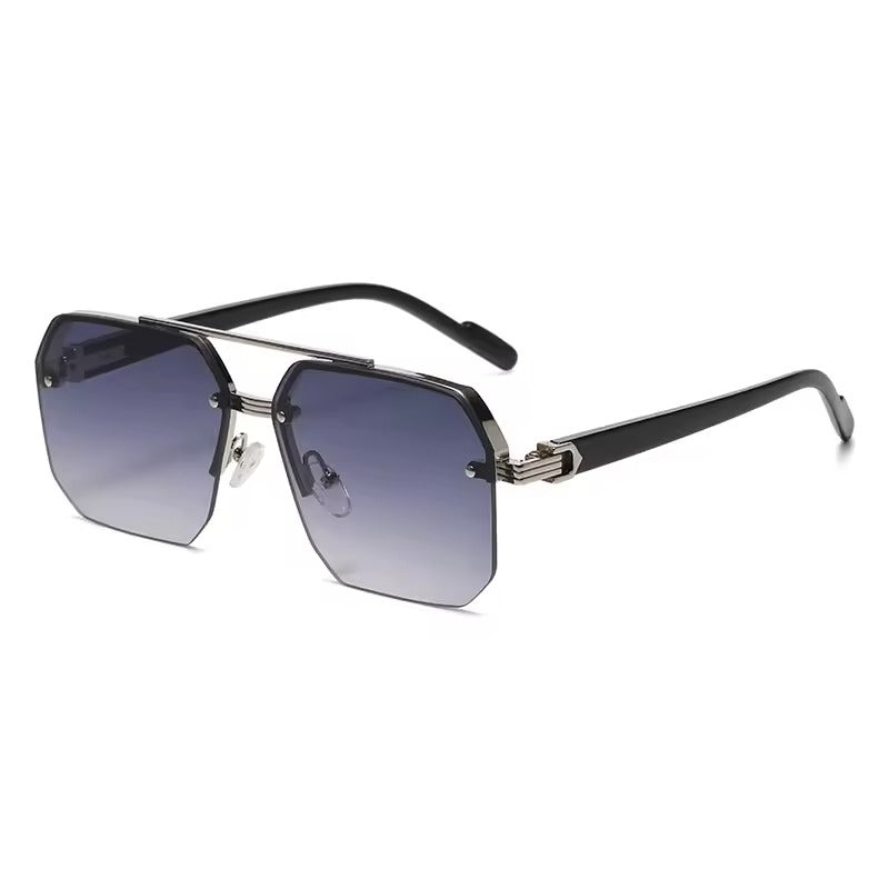 Men's Metal Square Sunglasses