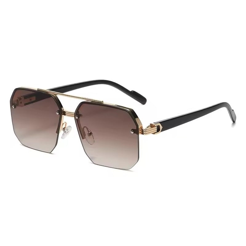 Men's Metal Square Sunglasses