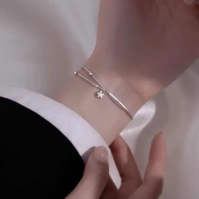 Sterling Silver Star Bracelet