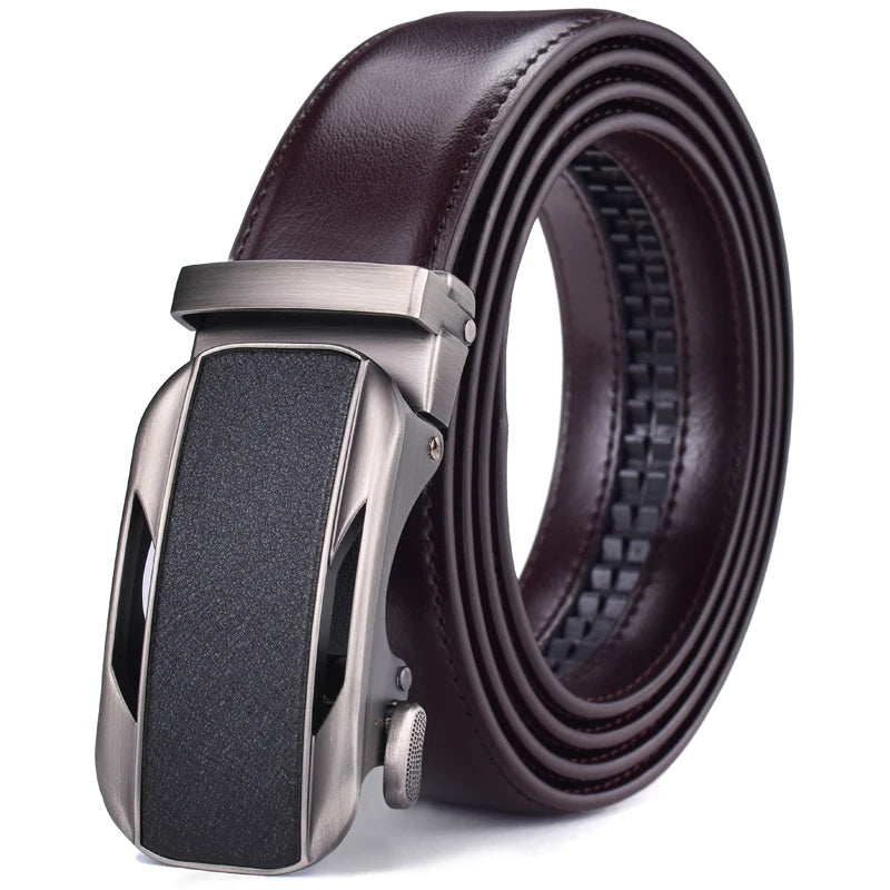 Men’s Genuine Leather Ratchet Dress Belt – 120cm