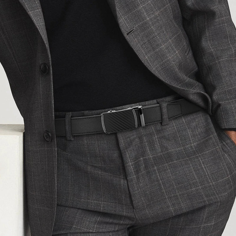 Men's Genuine Leather Ratchet Belt