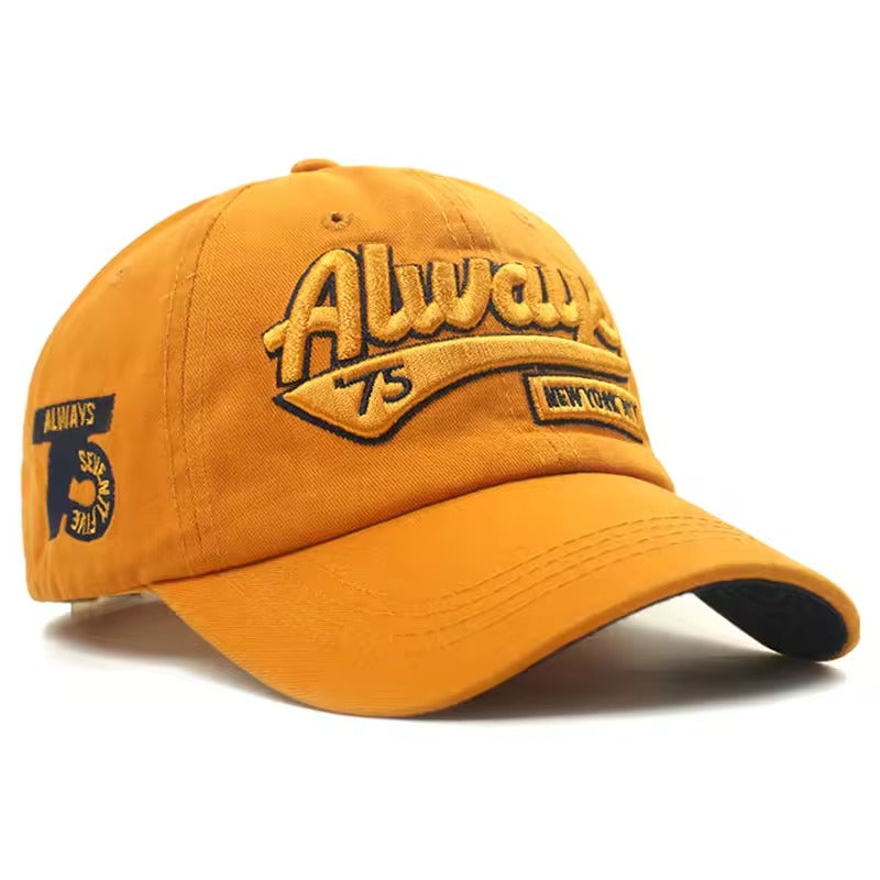 Unisex Retro Embroidered Snapback Hat