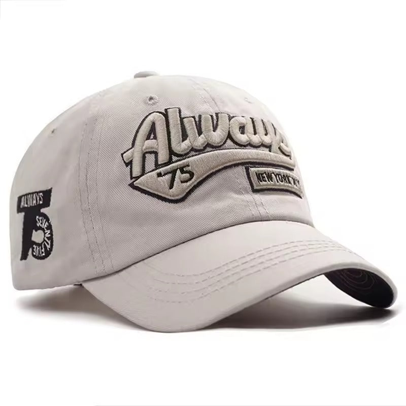 Unisex Retro Embroidered Snapback Hat