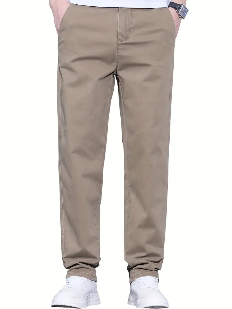 Men'S Classic-Fit Stretch Casual Chino Pants