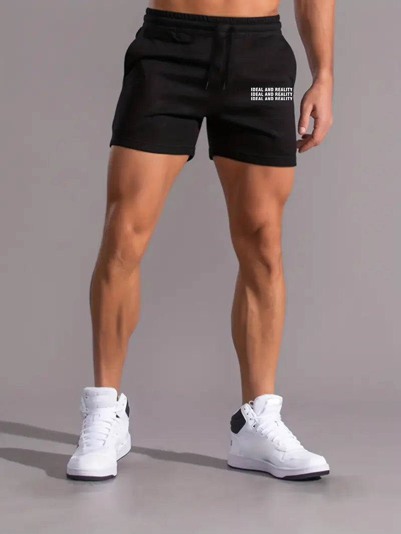 Men's Comfortable Letter Print Shorts