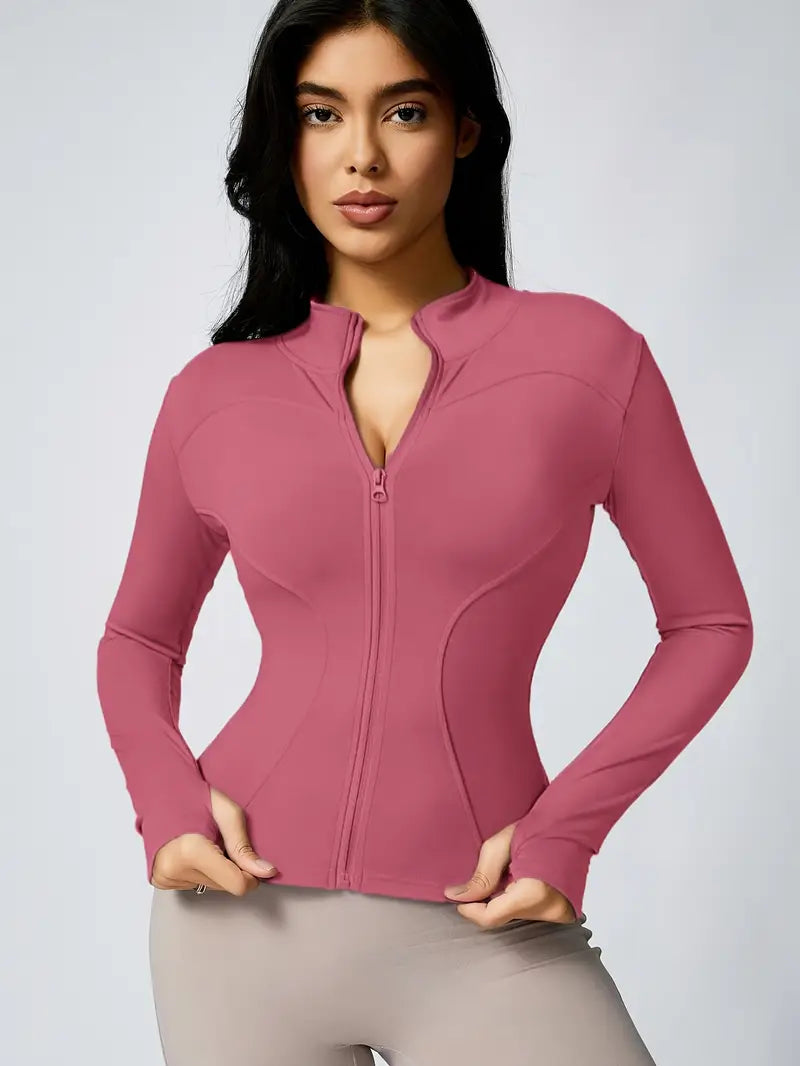 Women's High Stretch Polyester Spandex Blend Sports Top