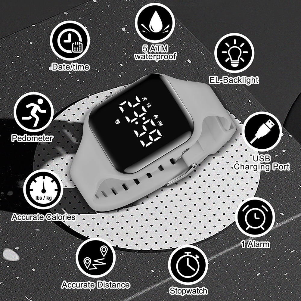 Boys Sport Watch with Stopwatch,Alarm Clock, Waterproof