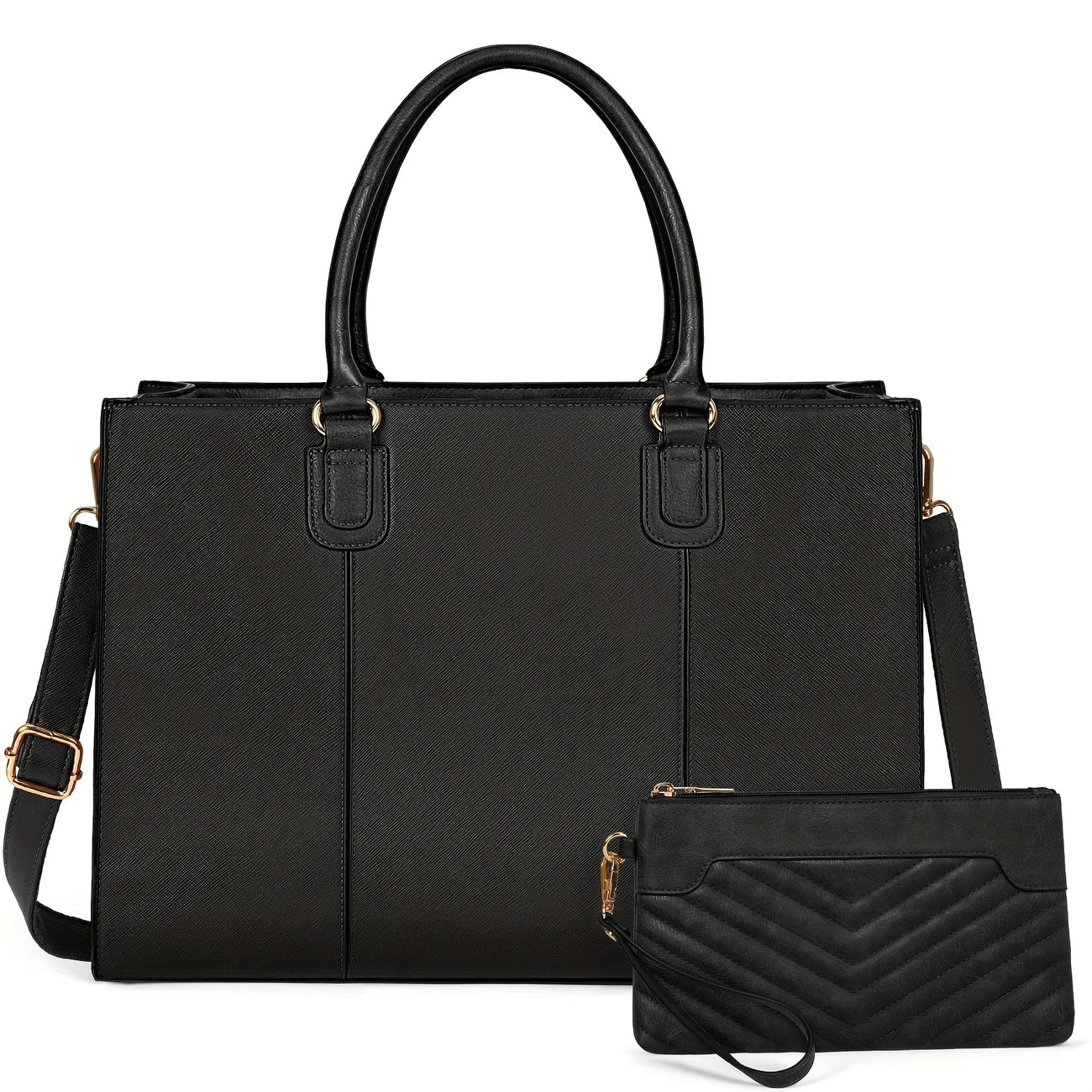 Women 15.6 Inch Work Tote Bags Faux Leather Computer Bag,Business Travel College