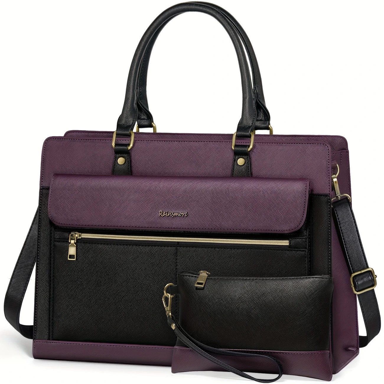 Women 15.6 Inch Laptop Tote Bag Business Office Work Bags Professional Briefcase