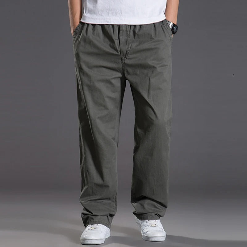 Men’s Cargo Cotton Chino Jogger Pants