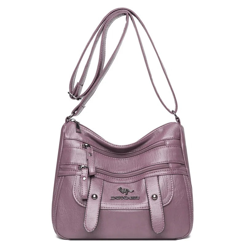 Large Capacity Soft Leather Mom Bag