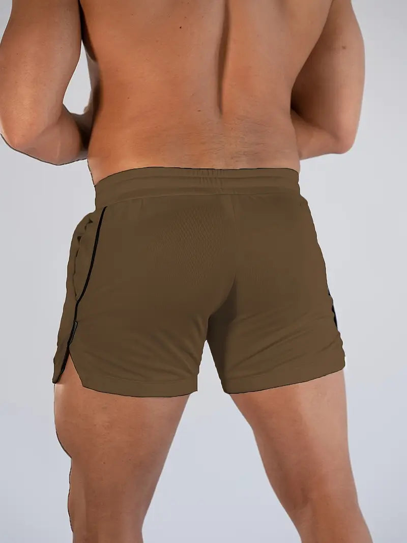 Men's Athletic Shorts with Letter Print