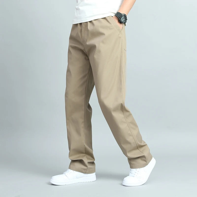 Men’s Loose Fit Cotton Chino Joggers