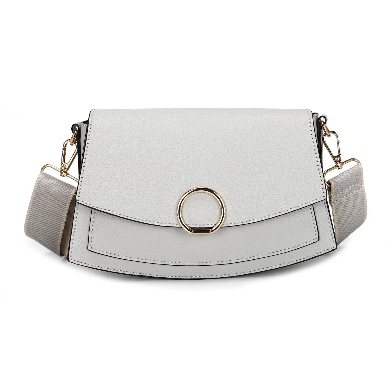 Chic Synthetic Leather Crossbody Bag for women