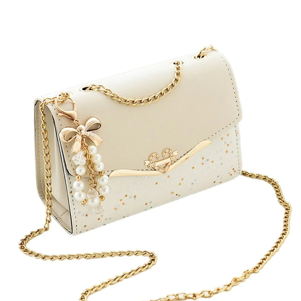 Trendy Sequin PU Messenger Bag