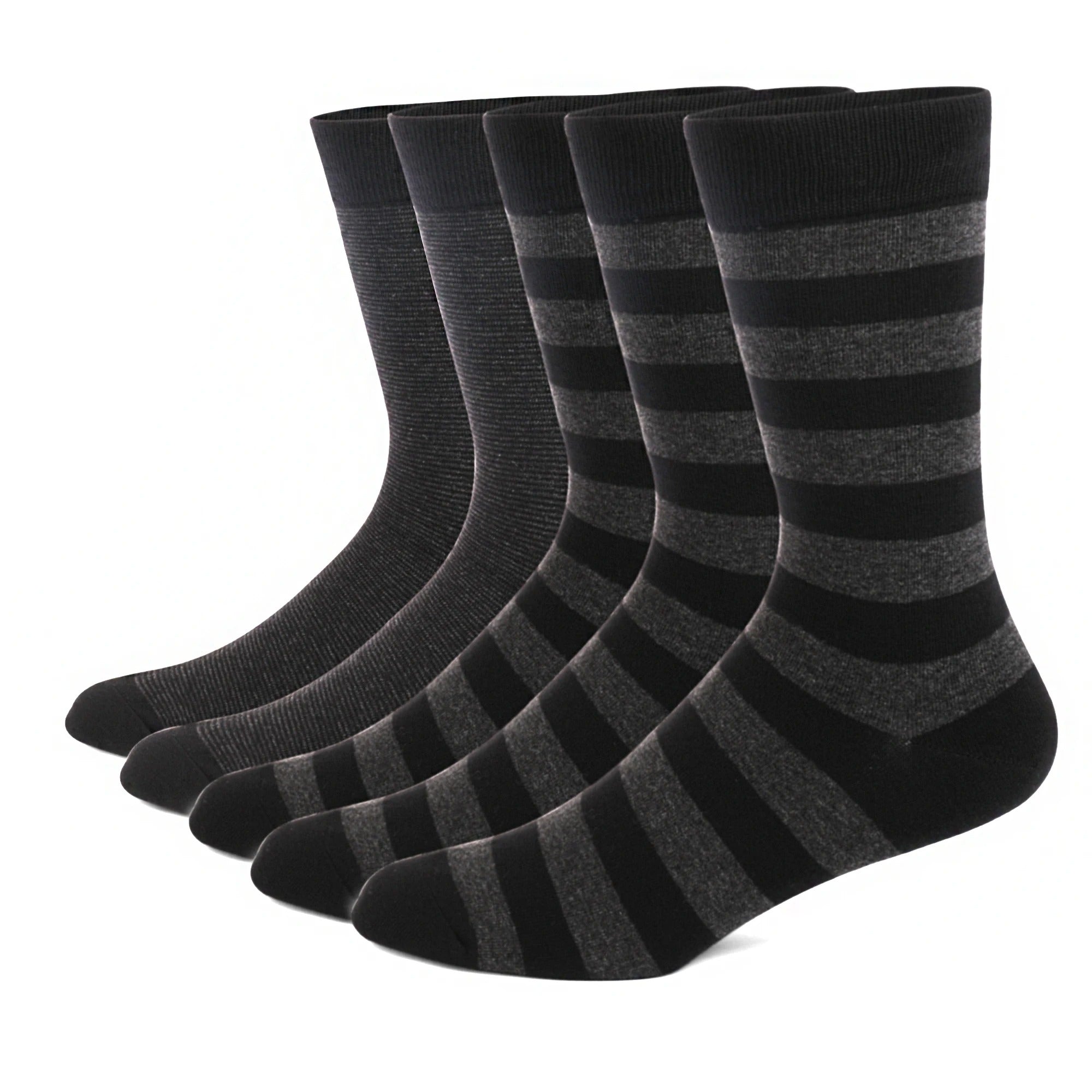 Men’s Plus Size Dress Socks – 5 Pairs