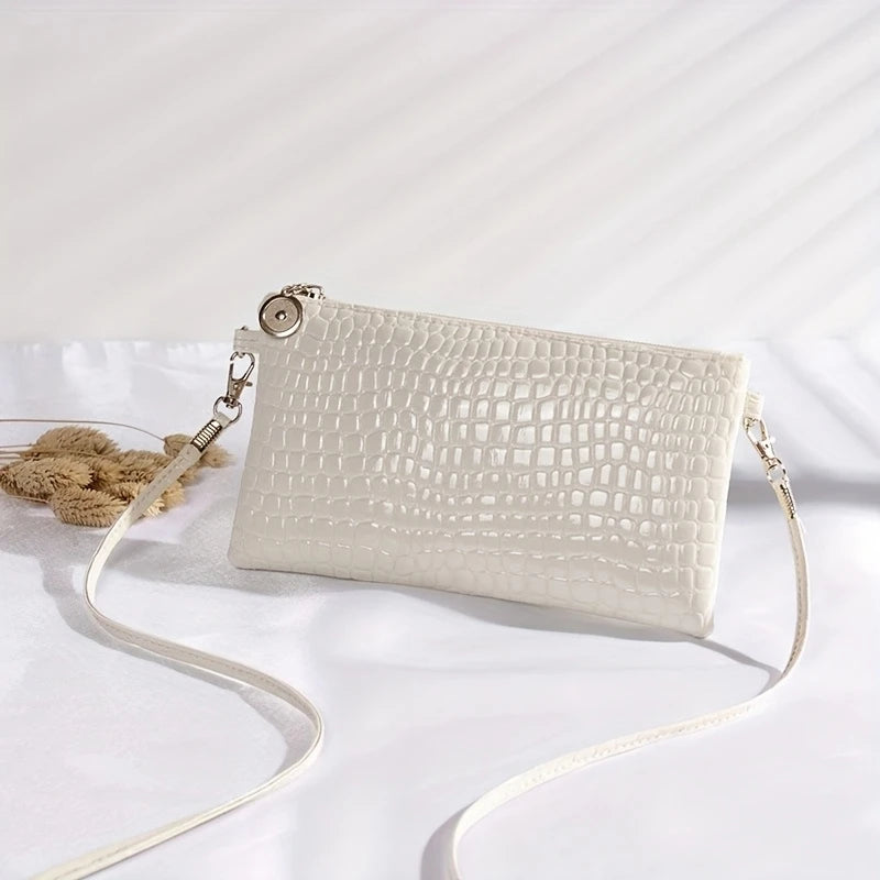 Women'S Crocodile Pattern Crossbody Bag