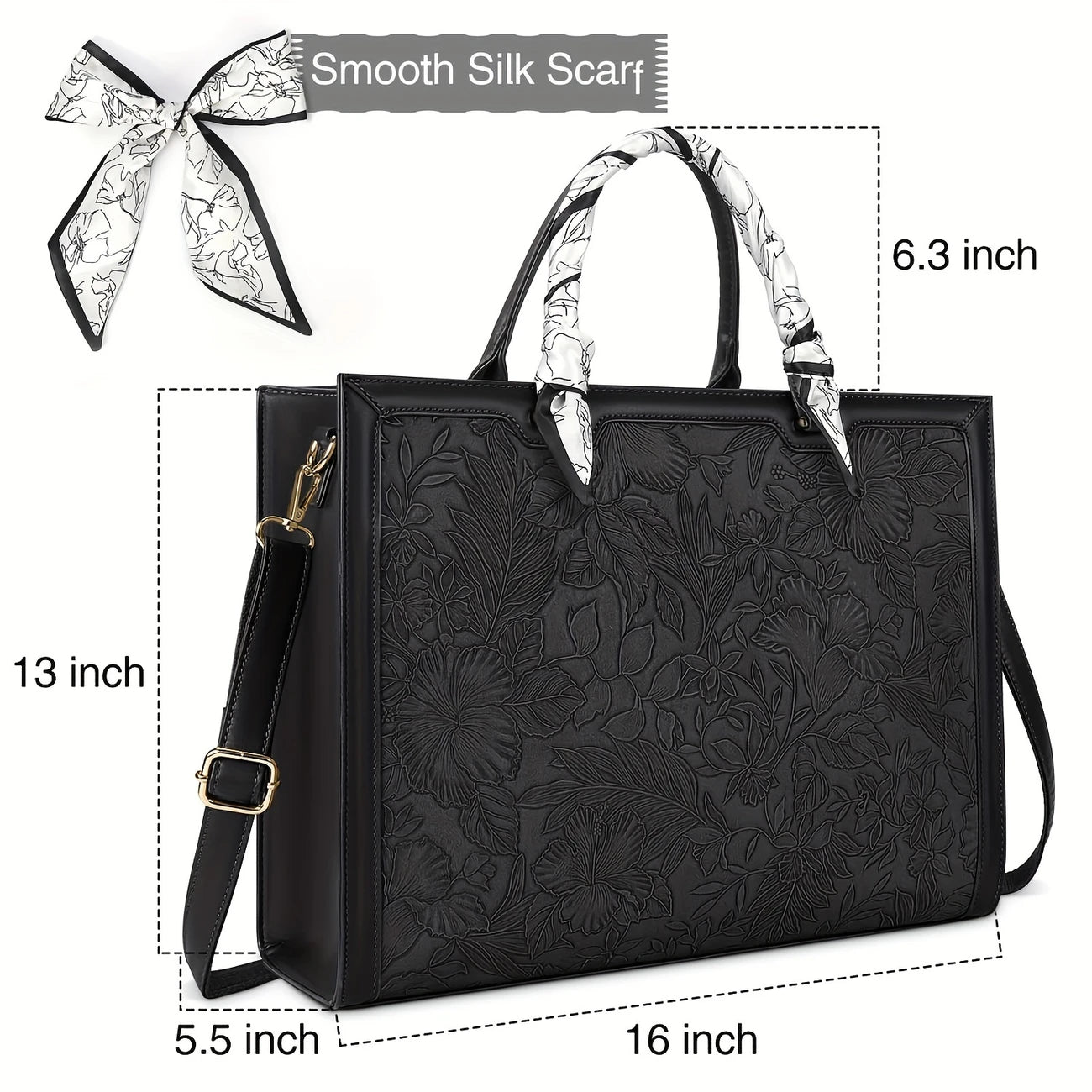 Women  Bag Business Lightweight Office Briefcase Large Capacity Handbag Shoulder Bag