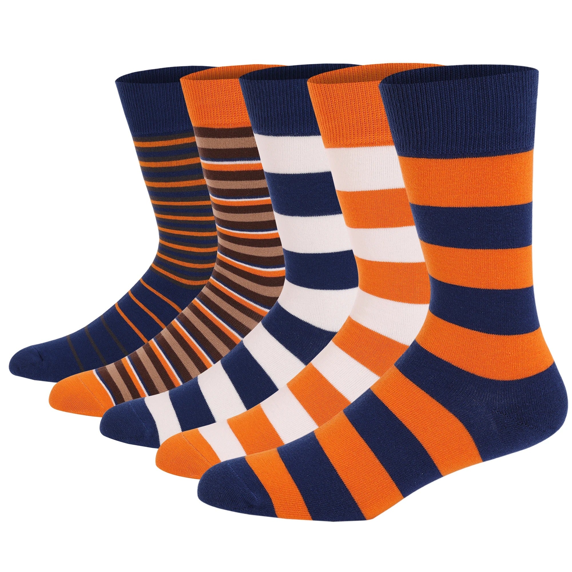 Men’s Multicolor Dress Socks – 5 Pairs