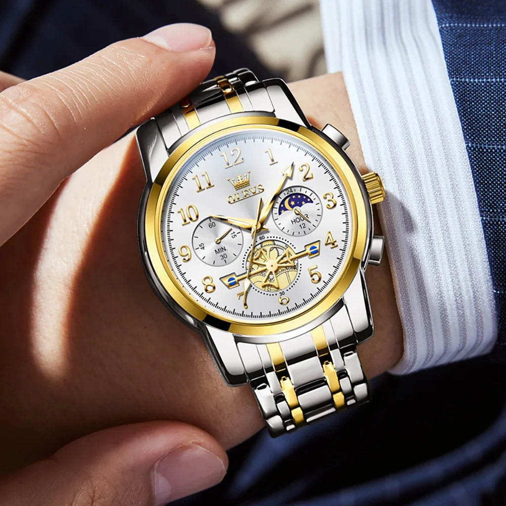 OLEVS Watches for Men Classic with Date Business Dress Luxury Digital