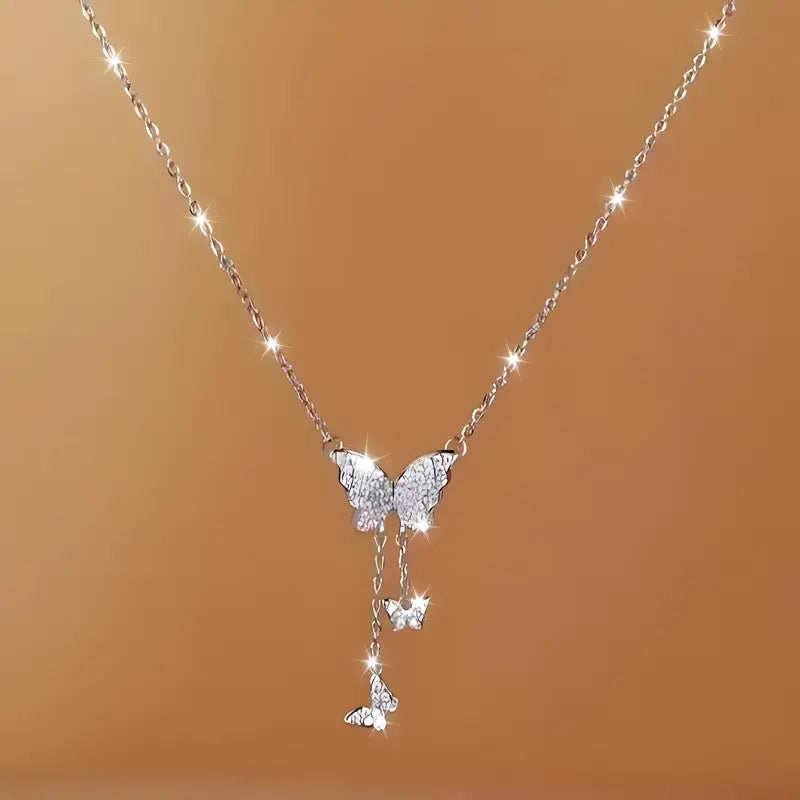 Women's Elegant Butterfly Pendant Necklace