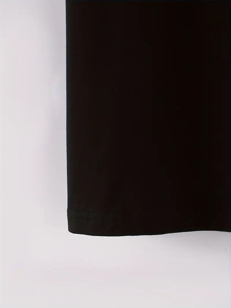 Women'S Casual Polyester T-Shirt Crew Neck Top