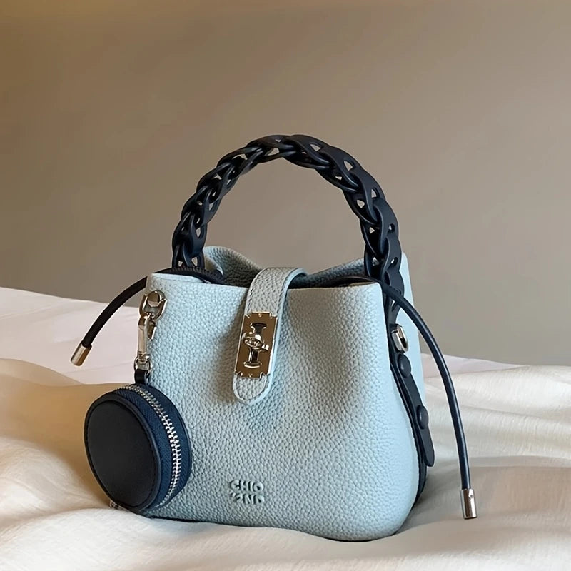 Yuanqi Lin Valley Bucket Bag Women'S 2025 New Super Hot Handheld Small Shoulder Crossbody Bag