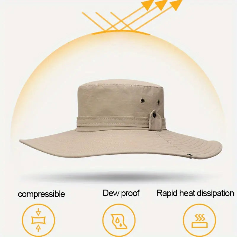 Men's Breathable Wide Brim Sun Hat